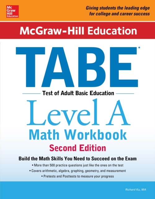 McGraw-Hill Education TABE Level A Math Workbook Second Edition, EPUB eBook
