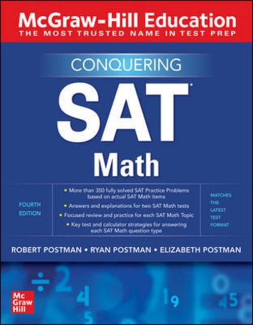 McGraw Hill Conquering SAT Math, Fourth Edition, Paperback / softback Book