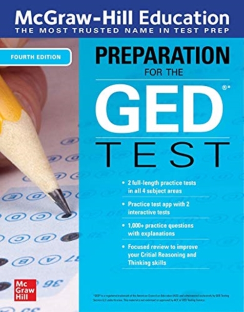 McGraw-Hill Education Preparation for the GED Test, Fourth Edition, Paperback / softback Book