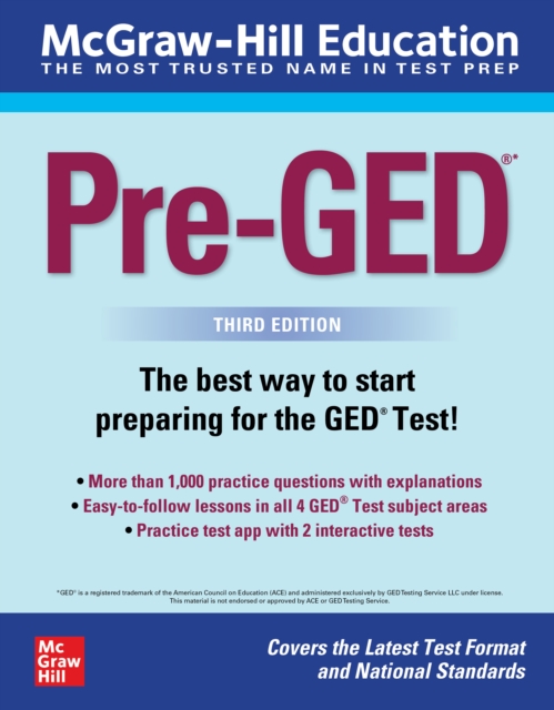 McGraw-Hill Education Pre-GED, Third Edition, EPUB eBook