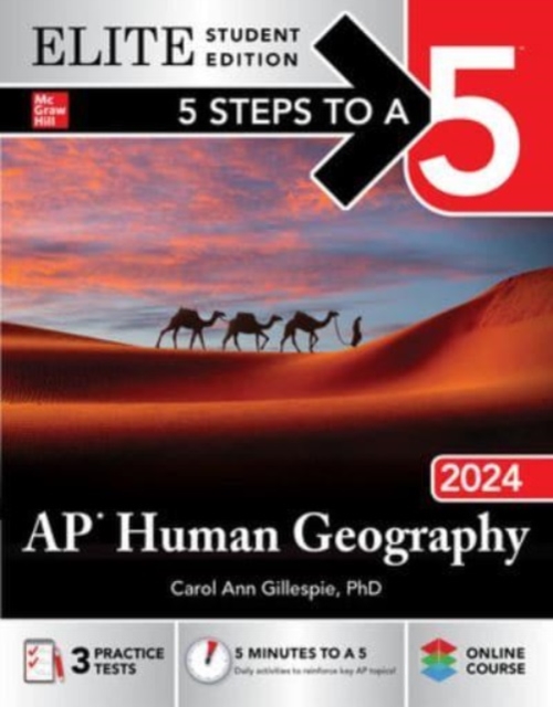 5 Steps to a 5: AP Human Geography 2024 Elite Student Edition, Paperback / softback Book
