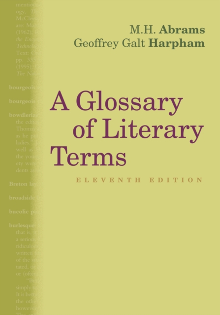A Glossary of Literary Terms, Paperback / softback Book