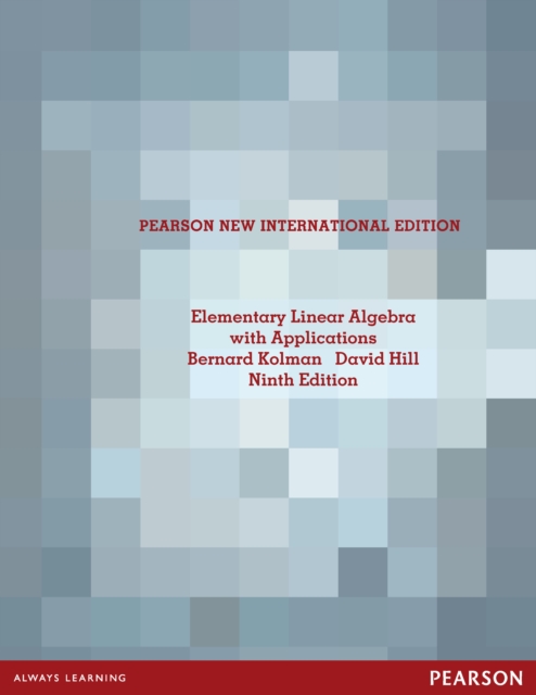 Elementary Linear Algebra with Applications : Pearson New International Edition, PDF eBook