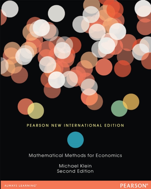 Mathematical Methods For Economics: Michael Klein: 9781292053882 ...