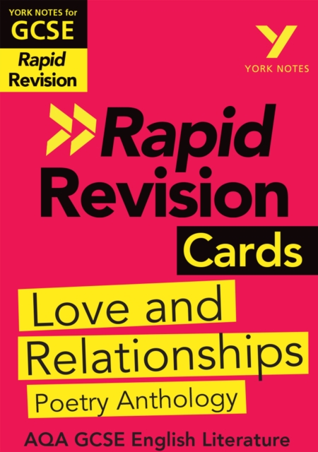 York Notes for AQA GCSE Rapid Revision Cards: Love and Relationships AQA Poetry Anthology catch up, revise and be ready for and 2023 and 2024 exams and assessments, PDF eBook