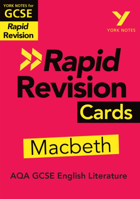 York Notes for AQA GCSE Rapid Revision Cards: Macbeth catch up, revise and be ready for and 2023 and 2024 exams and assessments, PDF eBook