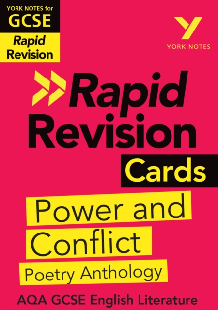 York Notes for AQA GCSE Rapid Revision Cards: Power and Conflict AQA Poetry Anthology catch up, revise and be ready for and 2023 and 2024 exams and assessments, PDF eBook