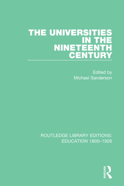 The Universities in the Nineteenth Century, EPUB eBook