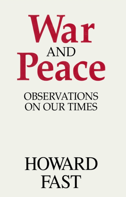 War and Peace : Observations on Our Times, EPUB eBook