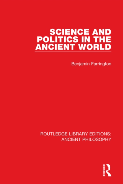 Science and Politics in the Ancient World, EPUB eBook