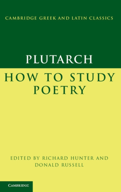Plutarch: How to Study Poetry (De audiendis poetis), PDF eBook