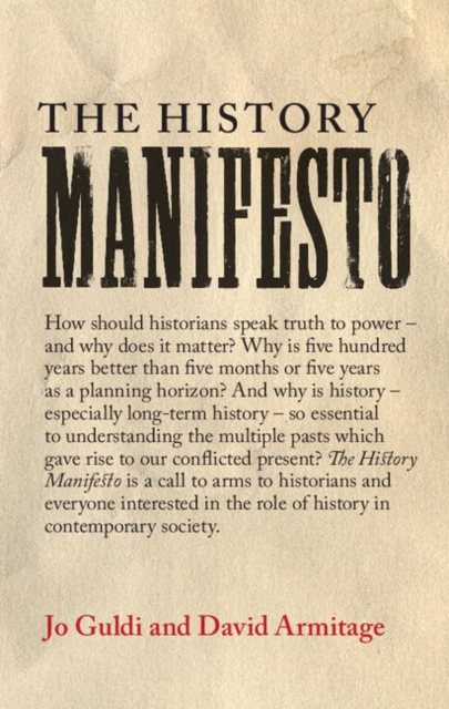 The History Manifesto, PDF eBook