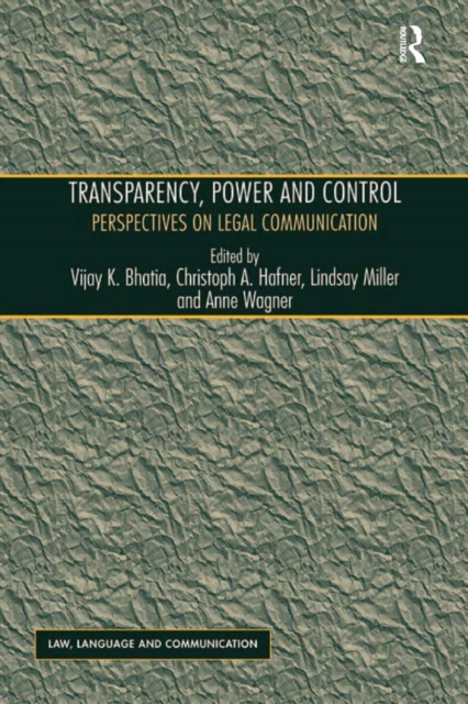 Transparency, Power, and Control : Perspectives on Legal Communication, EPUB eBook