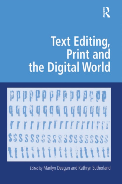 Text Editing, Print and the Digital World, PDF eBook