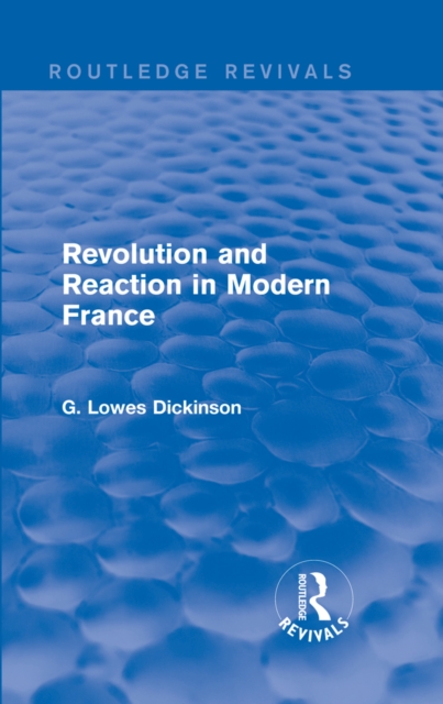 Revolution and Reaction in Modern France, EPUB eBook