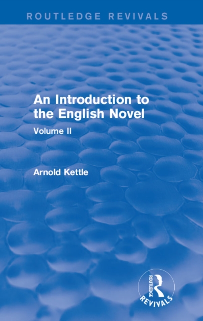 An Introduction to the English Novel : Volume II, EPUB eBook