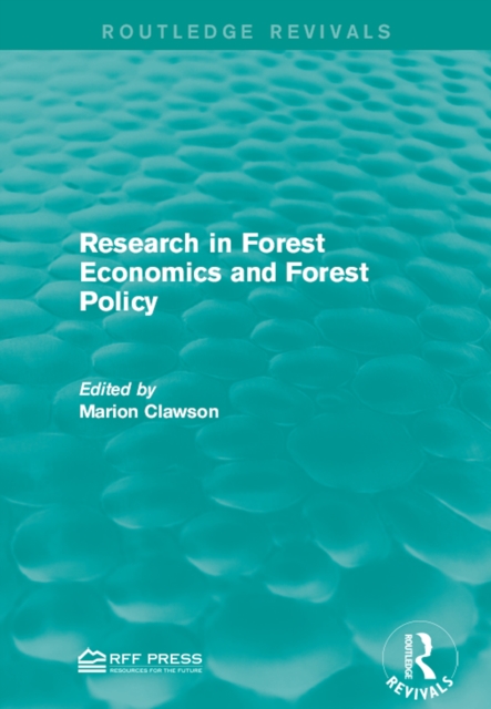Research in Forest Economics and Forest Policy, EPUB eBook