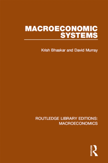 Macroeconomic Systems, PDF eBook
