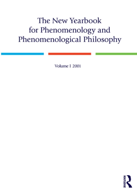 The New Yearbook for Phenomenology and Phenomenological Philosophy : Volume 1, PDF eBook