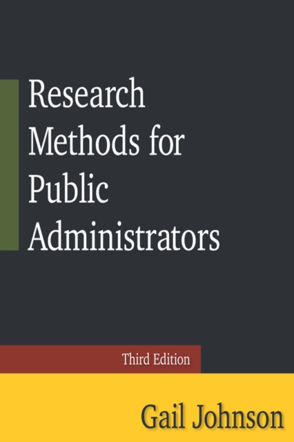 Research Methods for Public Administrators : Third Edition, PDF eBook