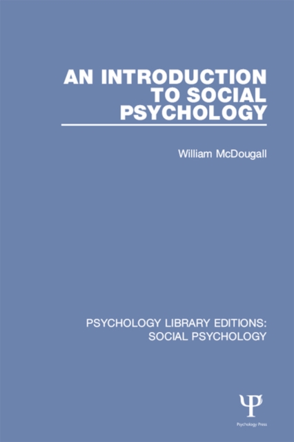 An Introduction to Social Psychology, EPUB eBook