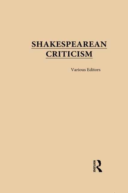 Shakespearean Criticism, PDF eBook