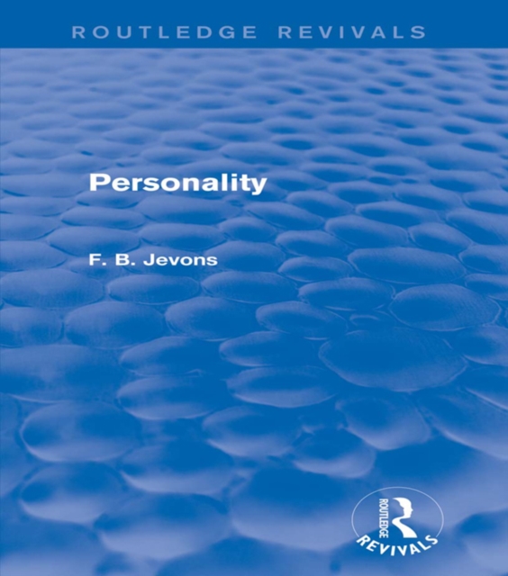 Personality (Routledge Revivals), PDF eBook