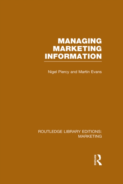 Managing Marketing Information (RLE Marketing), PDF eBook