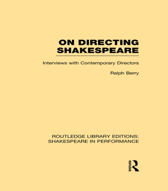 On Directing Shakespeare, PDF eBook