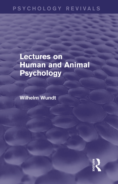 Lectures on Human and Animal Psychology, EPUB eBook