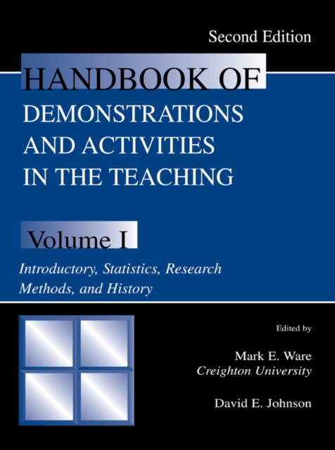 Handbook of Demonstrations and Activities in the Teaching of Psychology : Volume I: Introductory, Statistics, Research Methods, and History, PDF eBook