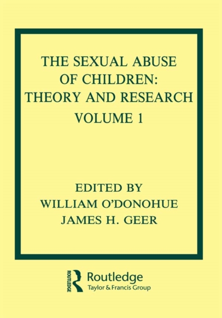 The Sexual Abuse of Children : Volume I: Theory and Research, EPUB eBook