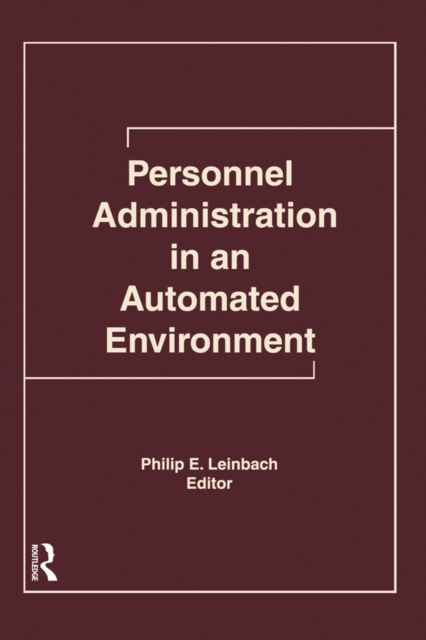 Personnel Administration in an Automated Environment, EPUB eBook