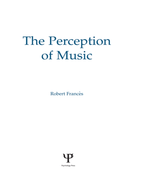 The Perception of Music, EPUB eBook