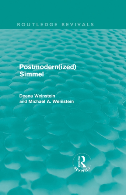 Postmodernized Simmel, EPUB eBook