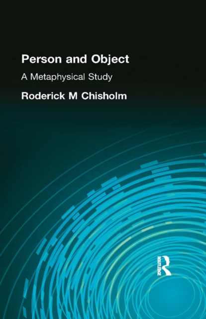 Person and Object : A Metaphysical Study, PDF eBook