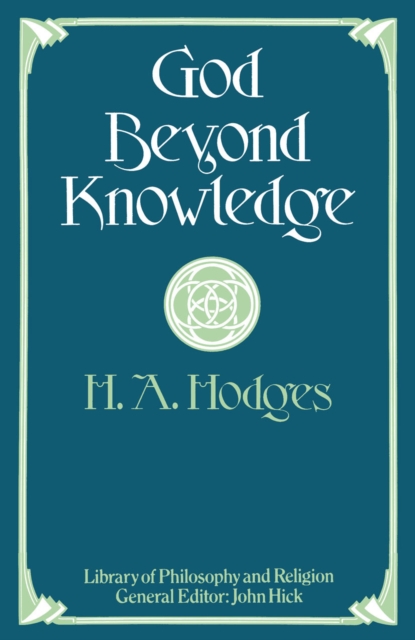 God Beyond Knowledge, PDF eBook