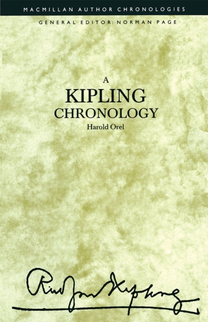 A Kipling Chronology, PDF eBook