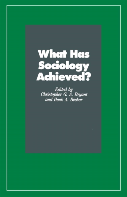 What Has Sociology Achieved?, PDF eBook