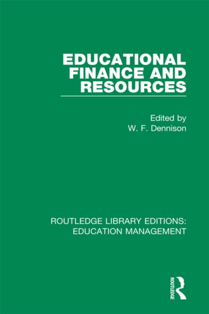 Educational Finance and Resources, PDF eBook