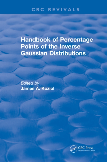 Handbook of Percentage Points of the Inverse Gaussian Distributions, PDF eBook