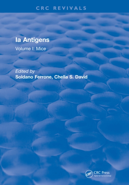 Ia Antigens : Volume I: Mice, PDF eBook