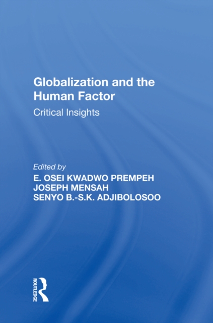 Globalization and the Human Factor : Critical Insights, EPUB eBook