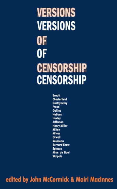 Versions of Censorship, EPUB eBook