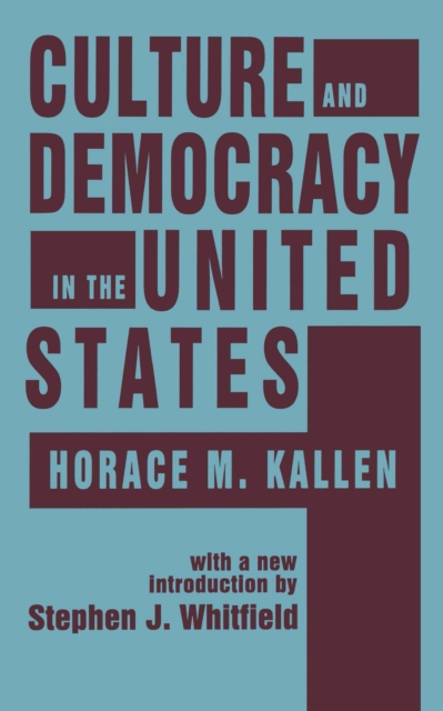 Culture and Democracy in the United States, EPUB eBook