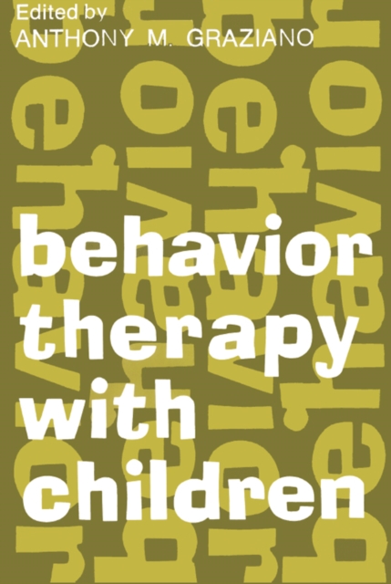 Behavior Therapy with Children : Volume 1, PDF eBook
