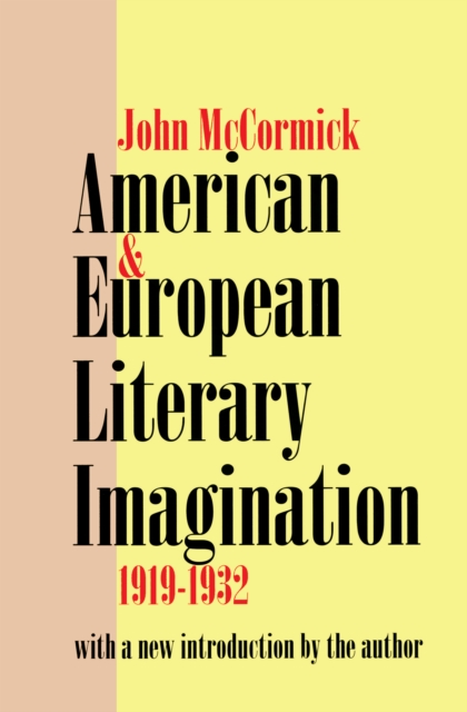 American and European Literary Imagination, EPUB eBook