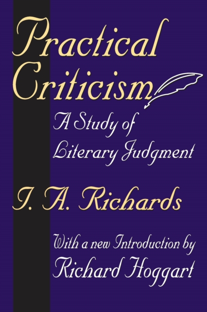 Practical Criticism : A Study of Literary Judgment, EPUB eBook