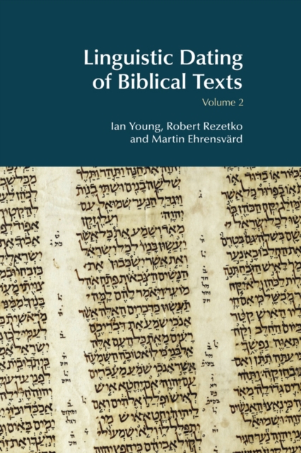 Linguistic Dating of Biblical Texts: Volume 2, PDF eBook