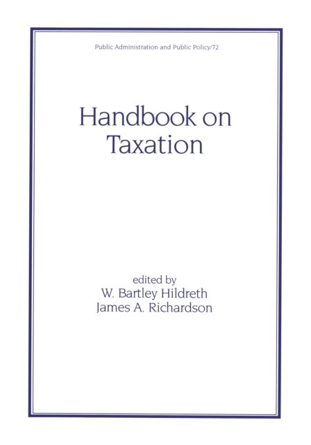Handbook on Taxation, EPUB eBook